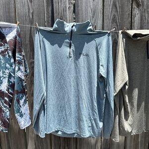 Lot of Huk Half Zips, Sunshirt, and Shorts Medium Men’s Worn Once